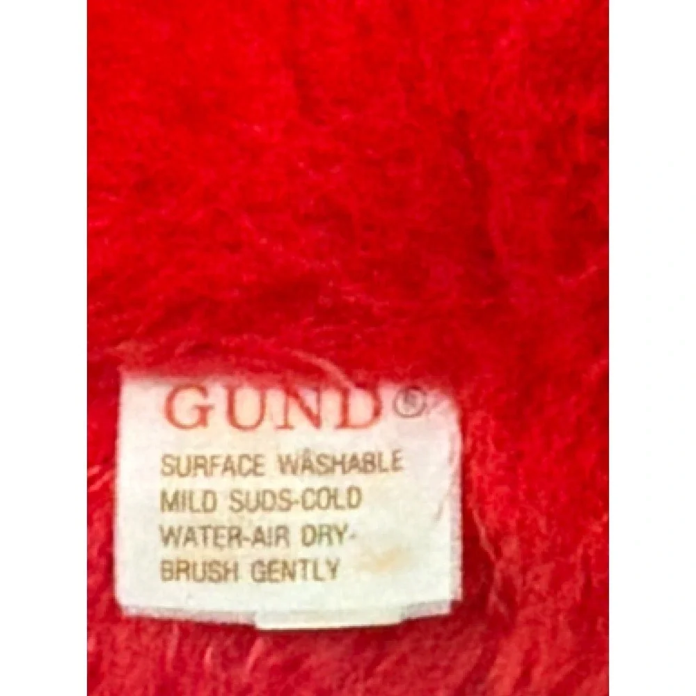 Vintage 1992 Gund Reindeer Plush Santa Claus Suit Red‎ White Christmas 07G64